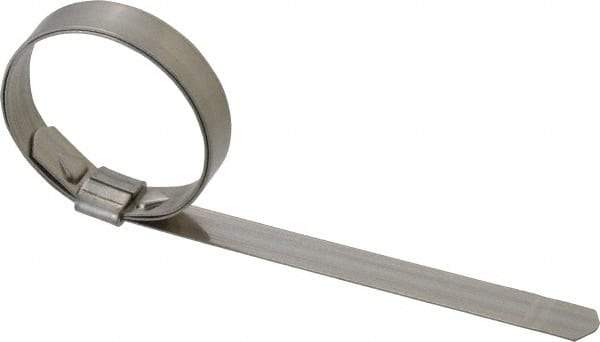 IDEAL TRIDON - 1-3/8" ID, Grade 201, Stainless Steel Preformed J-Type Clamp - 3/8" Wide x 0.025" Thick - A1 Tooling