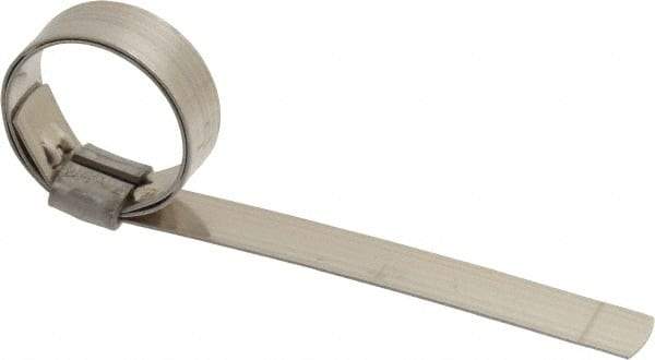 IDEAL TRIDON - 1" ID, Grade 201, Stainless Steel Preformed J-Type Clamp - 1/2" Wide x 0.03" Thick - A1 Tooling