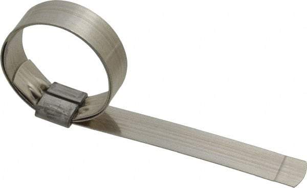 IDEAL TRIDON - 1-1/2" ID, Grade 201, Stainless Steel Preformed J-Type Clamp - 5/8" Wide x 0.03" Thick - A1 Tooling