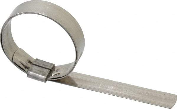 IDEAL TRIDON - 2" ID, Grade 201, Stainless Steel Preformed J-Type Clamp - 5/8" Wide x 0.03" Thick - A1 Tooling