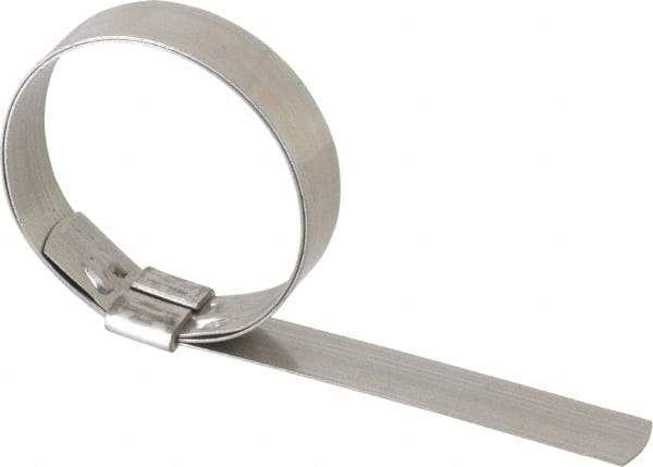 IDEAL TRIDON - 2-1/4" ID, Grade 201, Stainless Steel Preformed J-Type Clamp - 5/8" Wide x 0.03" Thick - A1 Tooling