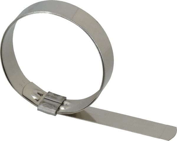 IDEAL TRIDON - 3" ID, Grade 201, Stainless Steel Preformed J-Type Clamp - 3/4" Wide x 0.03" Thick - A1 Tooling