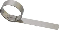 IDEAL TRIDON - 1-1/2" ID, Grade 201, Stainless Steel Preformed Center Punch Type Clamp - 5/8" Wide x 0.025" Thick - A1 Tooling