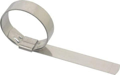 IDEAL TRIDON - 1-3/4" ID, Grade 201, Stainless Steel Preformed Center Punch Type Clamp - 5/8" Wide x 0.025" Thick - A1 Tooling