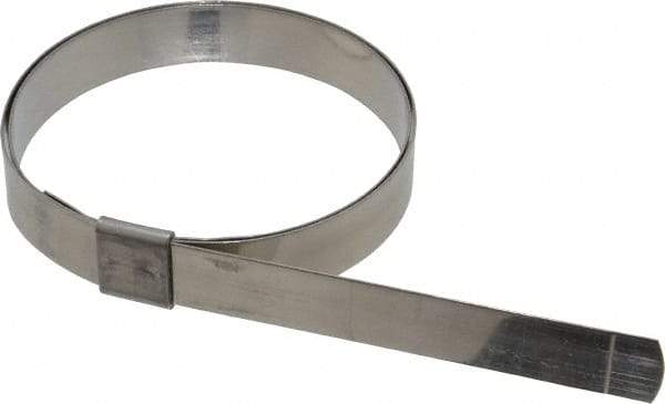 IDEAL TRIDON - 3" ID, Grade 201, Stainless Steel Preformed Center Punch Type Clamp - 5/8" Wide x 0.025" Thick - A1 Tooling