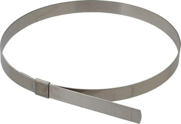 IDEAL TRIDON - 7" ID, Grade 201, Stainless Steel Preformed Center Punch Type Clamp - 5/8" Wide x 0.025" Thick - A1 Tooling