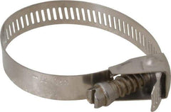 IDEAL TRIDON - SAE Size 28, 1 to 2-1/4" Diam, Stainless Steel Quick Release Worm Drive Clamp - 1/2" Wide, Material Grade 301, Series 550 - A1 Tooling