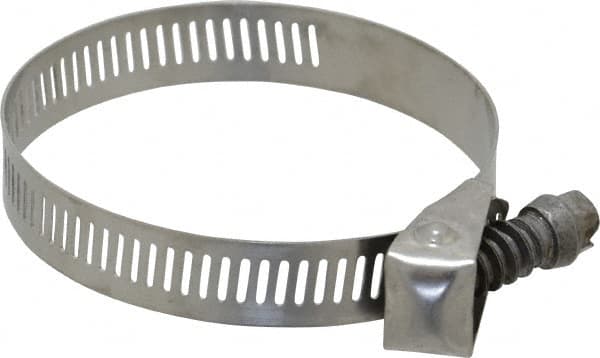 IDEAL TRIDON - SAE Size 36, 1 to 2-3/4" Diam, Stainless Steel Quick Release Worm Drive Clamp - 1/2" Wide, Material Grade 301, Series 550 - A1 Tooling