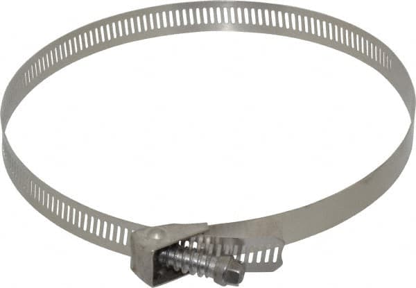 IDEAL TRIDON - SAE Size 88, 2-1/16 to 6" Diam, Stainless Steel Quick Release Worm Drive Clamp - 1/2" Wide, Material Grade 301, Series 550 - A1 Tooling