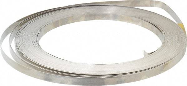 IDEAL TRIDON - Grade 201, Stainless Steel Banding Strap Roll - 1/2" Wide x 0.03" Thick - A1 Tooling