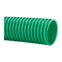 Continental ContiTech - 2" ID, 5 Hg Vac Rating, PVC Vacuum & Duct Hose - 100' Long, Metallic Green, 3" Bend Radius, 15 to 150°F - A1 Tooling