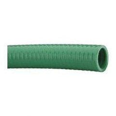 Continental ContiTech - 15 to 150°F, 1" Inside x 1.24" Outside Diam, PVC Liquid Suction & Discharge Hose - Green, 100' Long, 106 psi Working Pressure - A1 Tooling