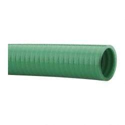 Continental ContiTech - 15 to 150°F, 1-1/4" Inside x 1.53" Outside Diam, PVC Liquid Suction & Discharge Hose - Green, 100' Long, 99 psi Working Pressure - A1 Tooling