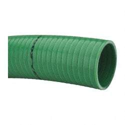 Continental ContiTech - 15 to 150°F, 3" Inside x 3.38" Outside Diam, PVC Liquid Suction & Discharge Hose - Green, 100' Long, 65 psi Working Pressure - A1 Tooling