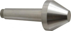 Riten - 2-3/4" Head Diam, Hardened Tool Steel Bull Nose Point Solid Dead Center - 4MT Morse Taper, 2-3/4" Point Diam, 1.508" Point Length, 2-15/16" OAL - A1 Tooling