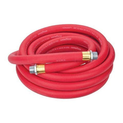 Continental ContiTech - 3/4" ID x 1.133" OD 25' Long Multipurpose Air Hose - MNPT x MNPT Ends, 250 Working psi, -40 to 190°F, 3/4" Fitting, Red - A1 Tooling