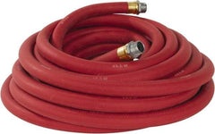 Continental ContiTech - 3/4" ID x 1.133" OD 50' Long Multipurpose Air Hose - MNPT x MNPT Ends, 250 Working psi, -40 to 190°F, 3/4" Fitting, Red - A1 Tooling