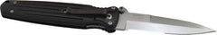 Gerber - 3-3/4" Blade, 8-3/4" OAL, Partially Serrated Double Bevel Folding Knife - 5" Closed Length, Glass-Filled Nylon, 1 Blade, 1 Edge, Pocket Clip - A1 Tooling