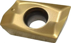 Seco - XOEX120404 E06 Grade F40M Carbide Milling Insert - TiAlN/TiN Finish, 0.199" Thick, 0.016" Corner Radius - A1 Tooling