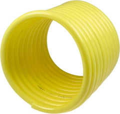 Coilhose Pneumatics - 1/2" ID, 100' Long, Yellow Nylon Coiled & Self Storing Hose - 170 Max psi, No Fittings - A1 Tooling