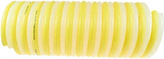 Coilhose Pneumatics - 1/8" ID, 50' Long, Yellow & Natural Nylon Coiled & Self Storing Hose - 315 Max psi, No Fittings - A1 Tooling