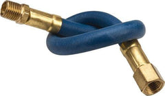 Coilhose Pneumatics - 1/4" ID 1' Long Lead-In Whip Hose - FNPT x MNPT Swivel Ends, 200 Working psi, -40 to 212°F, 1/4" Fitting, - A1 Tooling