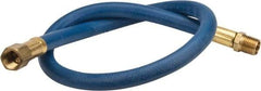 Coilhose Pneumatics - 1/4" ID 2' Long Lead-In Whip Hose - FNPT x MNPT Swivel Ends, 200 Working psi, -40 to 212°F, 1/4" Fitting, - A1 Tooling