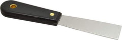 Value Collection - 1-1/4" Wide Stainless Steel Putty Knife - Stiff, Nylon Handle, 7.68" OAL - A1 Tooling