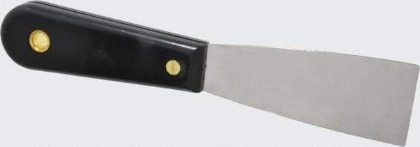 Value Collection - 1-1/2" Wide Chisel Edge Blade Stainless Steel Putty Knife - Nylon Handle, 7.68" OAL - A1 Tooling