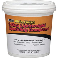 White Lightning - 32 oz Drywall/Plaster Repair - White, 20.1 Sq Ft Coverage, Vinyl Latex - A1 Tooling