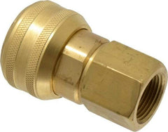 Coilhose Pneumatics - 3/4 Female NPT Industrial Pneumatic Hose Coupler - Brass, 3/4" Body Diam - A1 Tooling