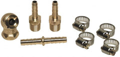 Coilhose Pneumatics - Air Hose Male Ends, Splicers & Brass Ball Chuck - 1/4" Thread - A1 Tooling