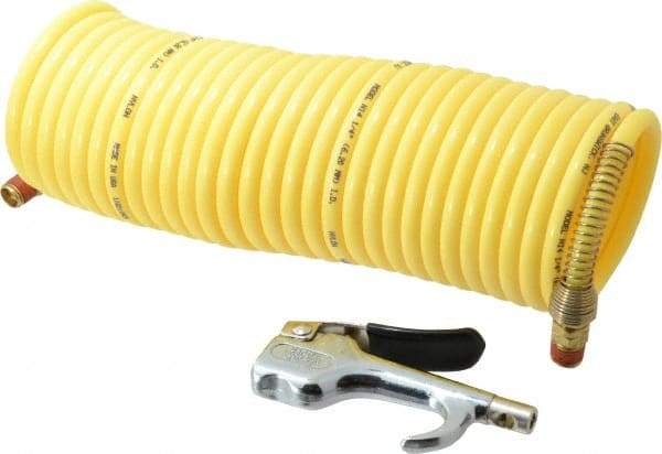 Coilhose Pneumatics - 1/4" ID Thumb Lever Blow Gun - 25' Long Hose - A1 Tooling