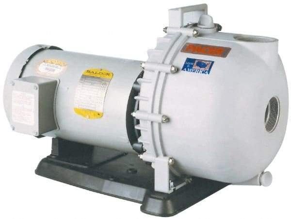 Value Collection - 115/230 Volt, 1 Phase, 5 HP, Self Priming Pump - 3 Inch Inlet, 270 Max GPM, TEFC Motor, Polyester Housing and Impeller, Carbon Ceramic Seal - A1 Tooling