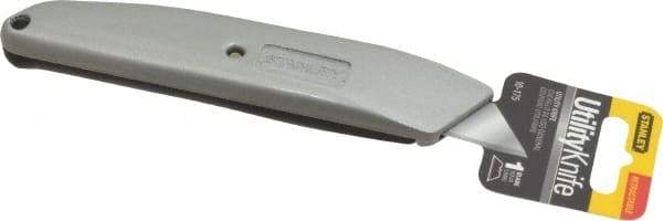 Stanley - Retractable Utility Knife - 2-7/16" Blade, Grey Zinc/Plastic Handle, 1 Blade Included - A1 Tooling