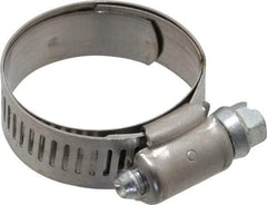 IDEAL TRIDON - SAE Size 16, 3/4 to 1-1/2" Diam, Stainless Steel Shielded Worm Drive Clamp - Material Grade 201, Series 613 - A1 Tooling