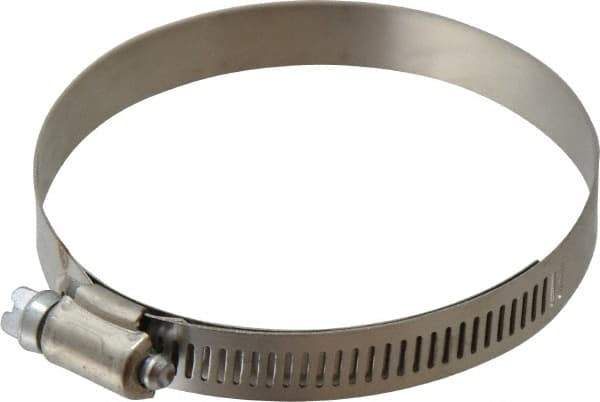 IDEAL TRIDON - SAE Size 52, 2-13/16 to 3-3/4" Diam, Stainless Steel Shielded Worm Drive Clamp - Material Grade 201, Series 613 - A1 Tooling