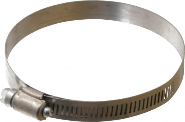 IDEAL TRIDON - SAE Size 56, 3-1/16 to 4" Diam, Stainless Steel Shielded Worm Drive Clamp - Material Grade 201, Series 613 - A1 Tooling