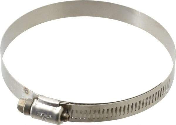 IDEAL TRIDON - SAE Size 60, 3-9/16 to 4-1/4" Diam, Stainless Steel Shielded Worm Drive Clamp - Material Grade 201, Series 613 - A1 Tooling