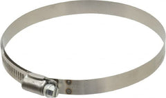 IDEAL TRIDON - SAE Size 72, 4-1/16 to 5" Diam, Stainless Steel Shielded Worm Drive Clamp - Material Grade 201, Series 613 - A1 Tooling