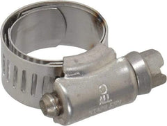 IDEAL TRIDON - SAE Size 6, 1/2 to 7/8" Diam, Stainless Steel Shielded Worm Drive Clamp - Material Grade 301, Series 615 - A1 Tooling