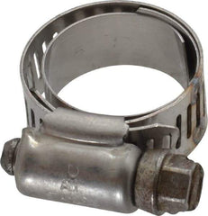 IDEAL TRIDON - SAE Size 10, 11/16 to 1-1/16" Diam, Stainless Steel Shielded Worm Drive Clamp - Material Grade 301, Series 615 - A1 Tooling