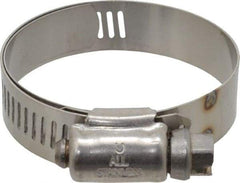 IDEAL TRIDON - SAE Size 24, 1-1/16 to 2" Diam, Stainless Steel Shielded Worm Drive Clamp - Material Grade 301, Series 615 - A1 Tooling