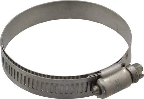 IDEAL TRIDON - SAE Size 36, 1-13/16 to 2-3/4" Diam, Stainless Steel Shielded Worm Drive Clamp - Material Grade 301, Series 615 - A1 Tooling