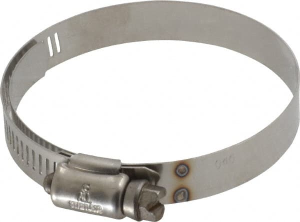 IDEAL TRIDON - SAE Size 40, 2-1/16 to 3" Diam, Stainless Steel Shielded Worm Drive Clamp - Material Grade 301, Series 615 - A1 Tooling