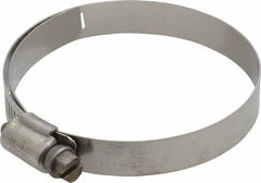 IDEAL TRIDON - SAE Size 48, 2-9/16 to 3-1/2" Diam, Stainless Steel Shielded Worm Drive Clamp - Material Grade 301, Series 615 - A1 Tooling