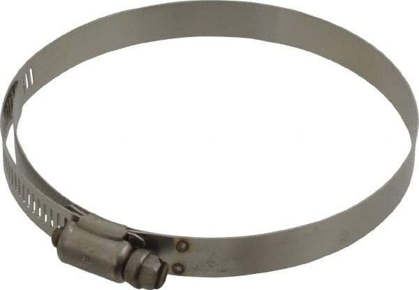 IDEAL TRIDON - SAE Size 60, 3-9/16 to 4-1/4" Diam, Stainless Steel Shielded Worm Drive Clamp - Material Grade 301, Series 615 - A1 Tooling