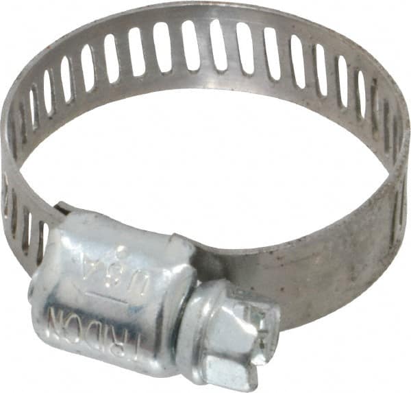 IDEAL TRIDON - SAE Size 8, 7/16 to 1" Diam, Carbon Steel Miniature Worm Drive Clamp - 5/16" Wide, Series 300 - A1 Tooling