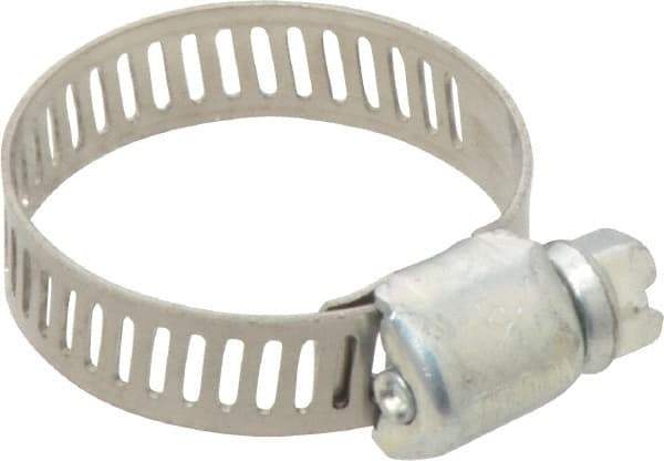 IDEAL TRIDON - SAE Size 10, 1/2 to 1-1/16" Diam, Carbon Steel Miniature Worm Drive Clamp - 5/16" Wide, Series 300 - A1 Tooling