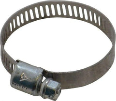 IDEAL TRIDON - SAE Size 16, 11/16 to 1-1/2" Diam, Carbon Steel Miniature Worm Drive Clamp - 5/16" Wide, Series 300 - A1 Tooling